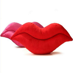 Pink Red Lips Plush Cushion Pillows