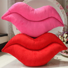 Pink Red Lips Plush Cushion Pillows