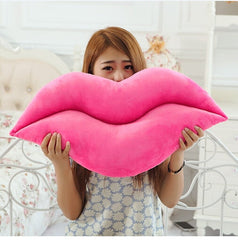 Pink Red Lips Plush Cushion Pillows