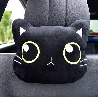 Accesorios para coche Kawaii Cute Cat- Almohada para el cuello