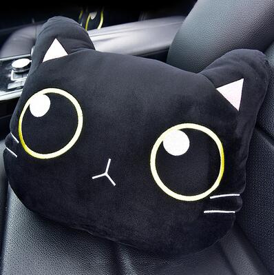 Accesorios para coche Kawaii Cute Cat- Almohada para el cuello