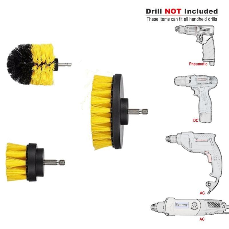 【63 % RABATT】Bohrbürstenschrubber – 3-teiliges Set 