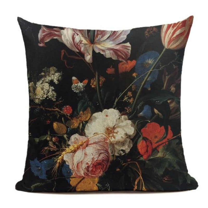 La collection de housses de coussin floral Dark Romance