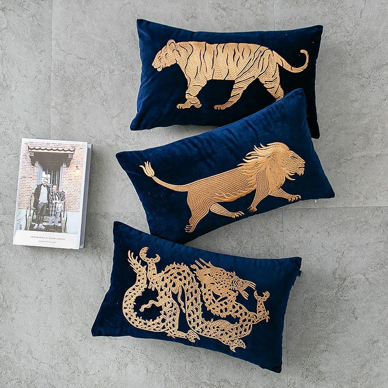 Collezione di fodere per cuscini in velluto The Fabulous Beasts