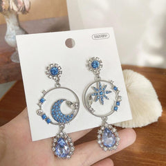 Star and Moon Earrings, Gift for Her