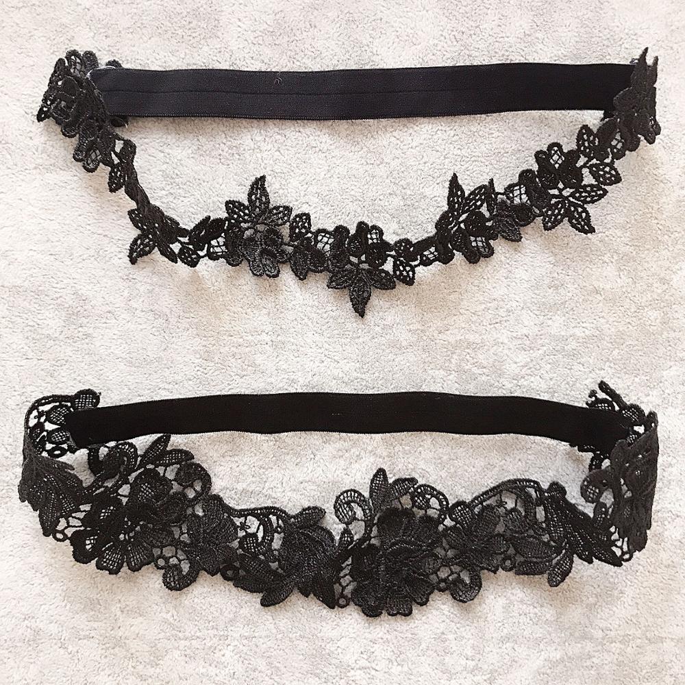 Lolita Lace Embroidery Floral Leg Garters