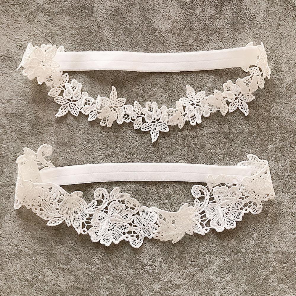 Lolita Lace Embroidery Floral Leg Garters