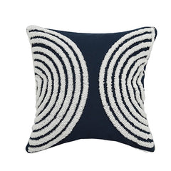 La collection de housses de coussin brodées en cercle concentrique