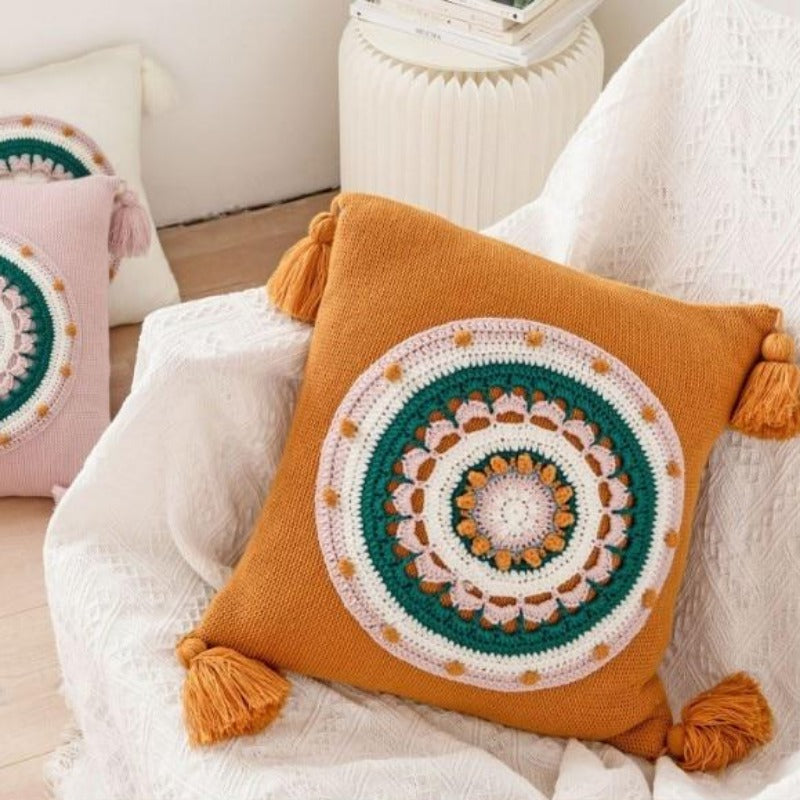 La housse de coussin Mandala au crochet