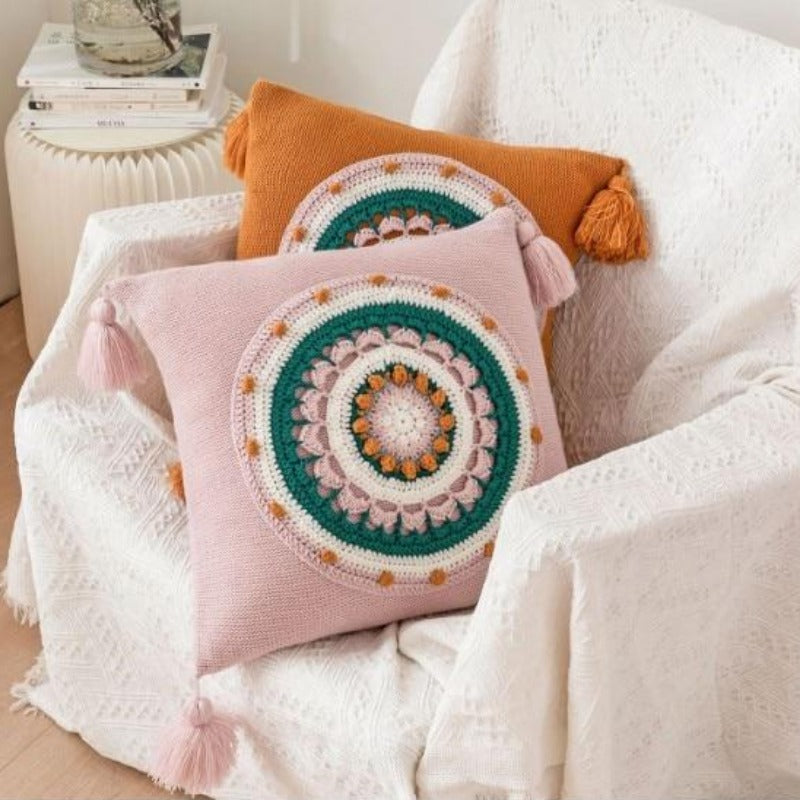 La housse de coussin Mandala au crochet