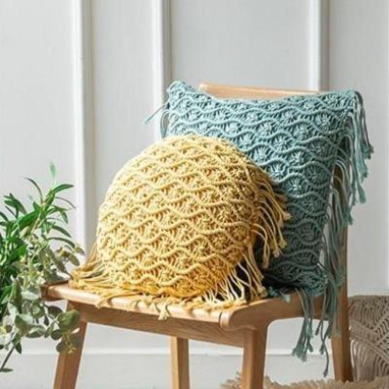 La collection de housses de coussin en macramé Boho Romance