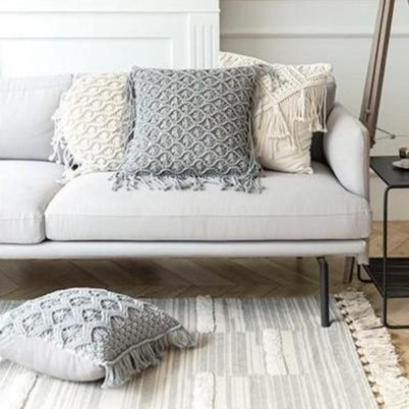 La collection de housses de coussin en macramé Boho Romance