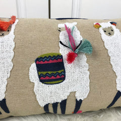 The Three Amigos Alpaca Lumbar Pillow Cover