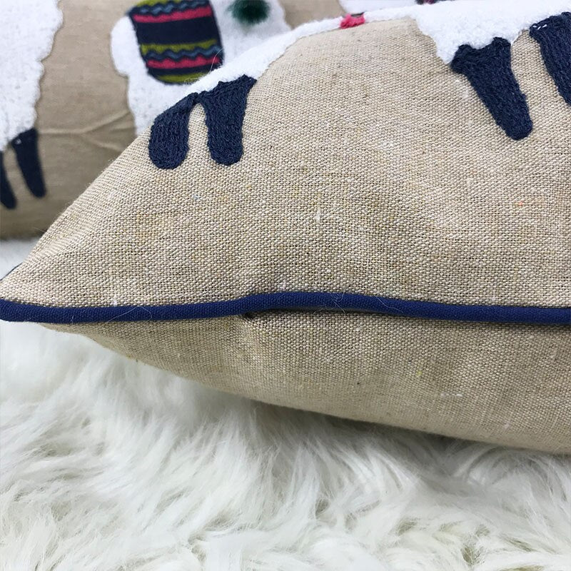 The Three Amigos Alpaca Lumbar Pillow Cover