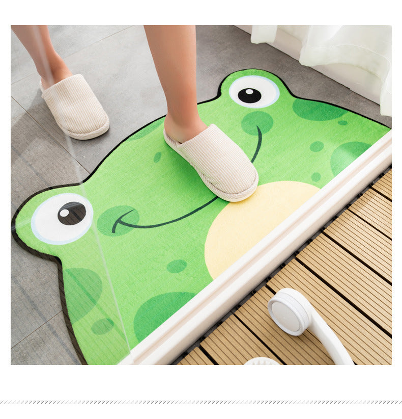 Cute Bear Cat Frog Absorbent Mat