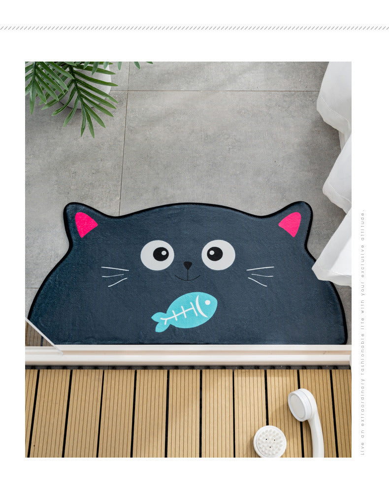 Cute Bear Cat Frog Absorbent Mat