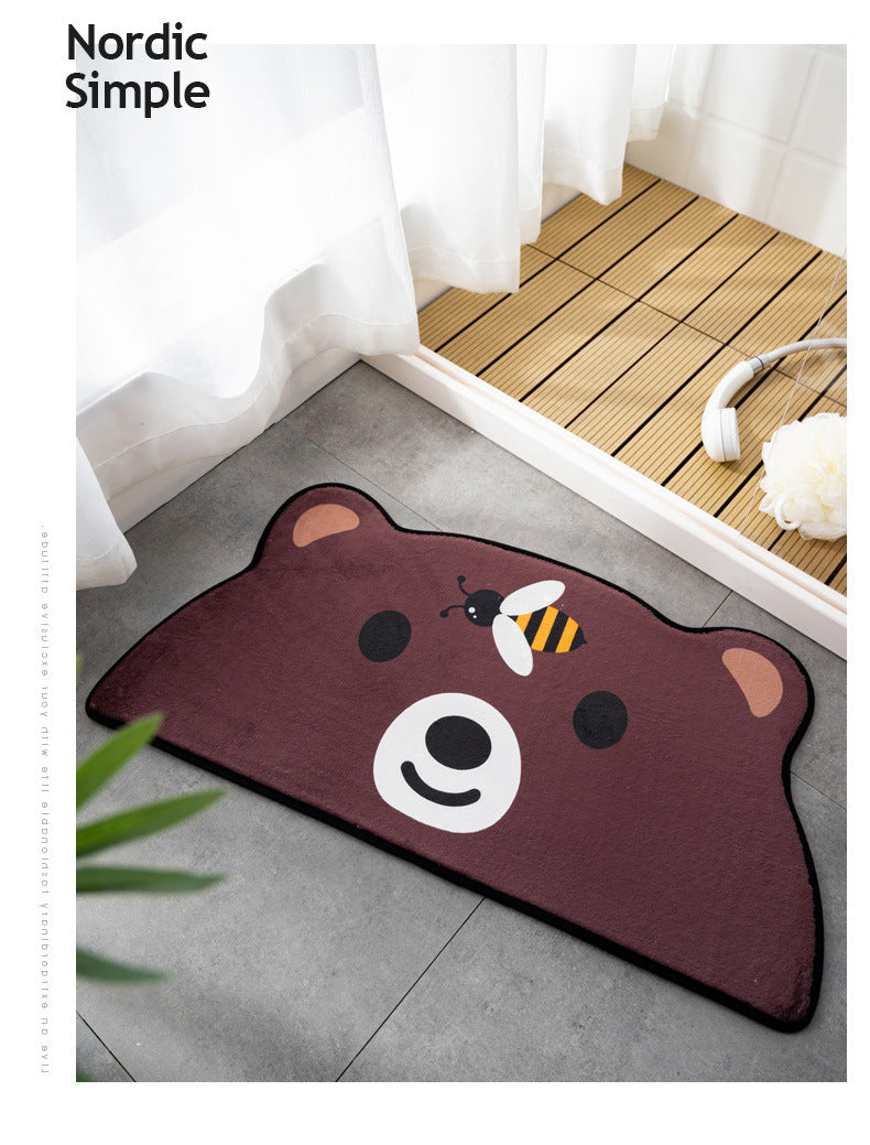 Cute Bear Cat Frog Absorbent Mat