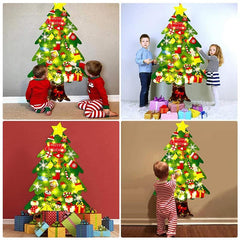 【LAST DAY SALE】DIY Felt LED Christmas Tree Set