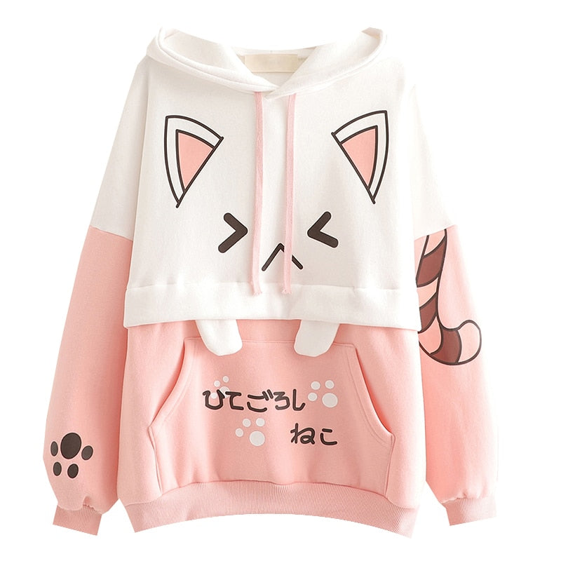 Harajuku Kawaii Cat Ear Hoodie