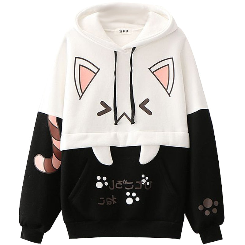 Harajuku Kawaii Cat Ear Hoodie