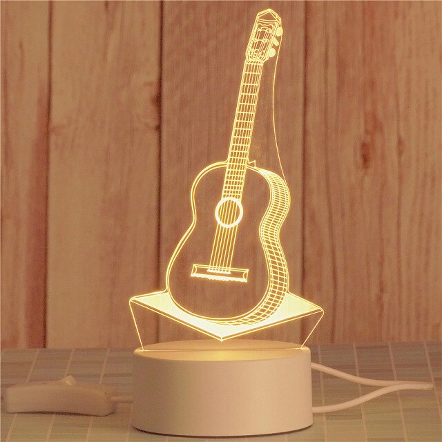 Süßes Nachttisch-Kawaii-Zimmer-3D-LED-Licht-USB-Geschenk