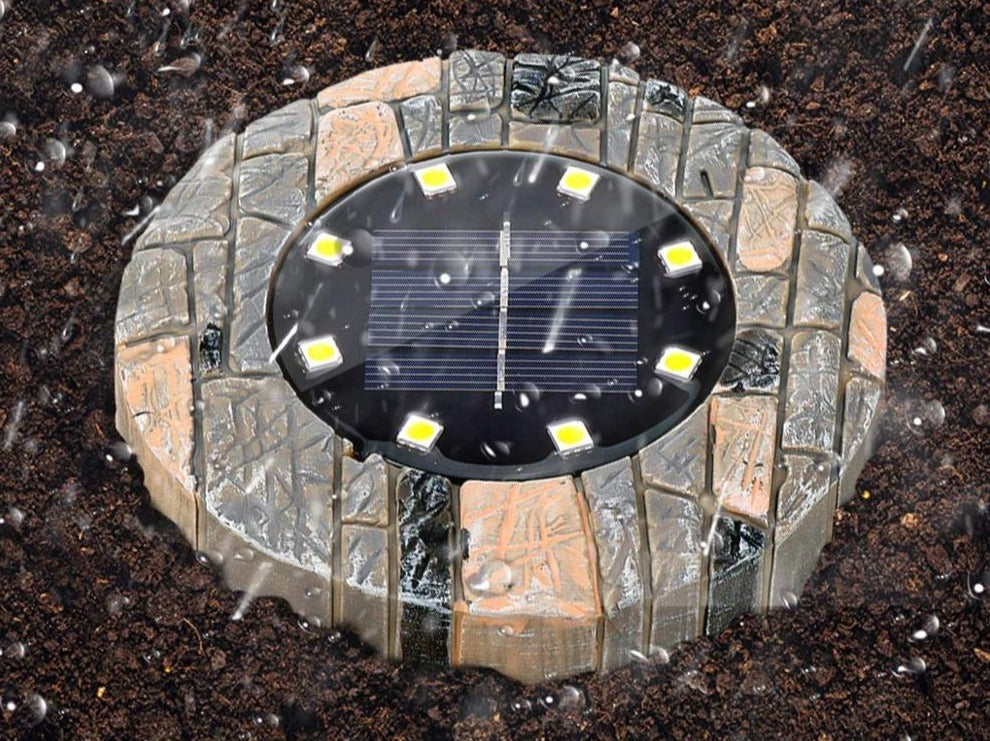 Stone Solar Pathway Light