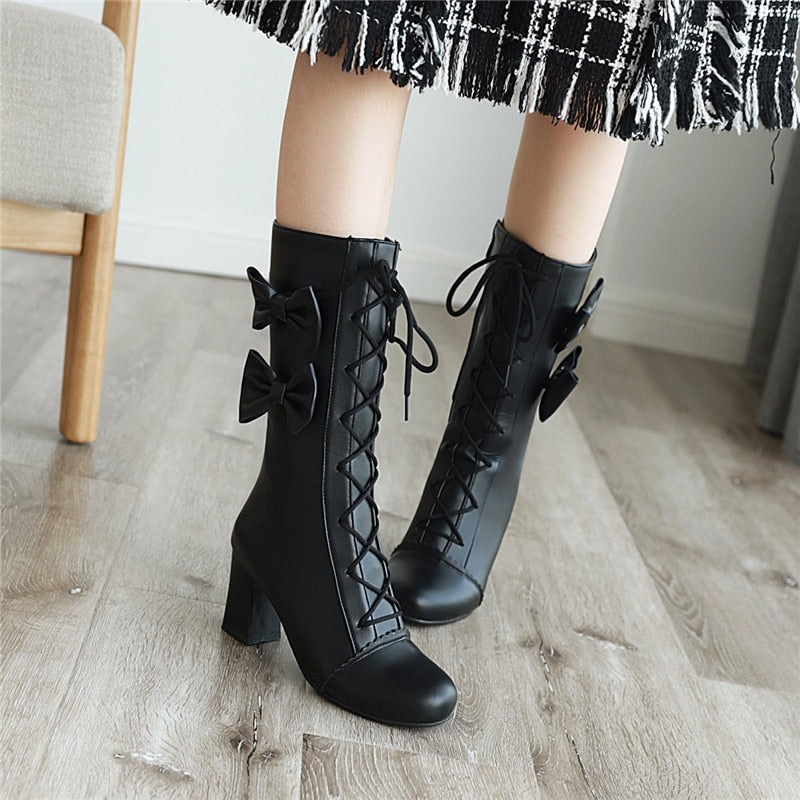 Princess Lolita Cute Party High Heels Boots