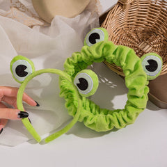 Funny Frog Makeup Headband Elastic Hairbands