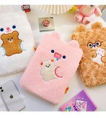 Kawaii Bear Plush Korea IPad Case