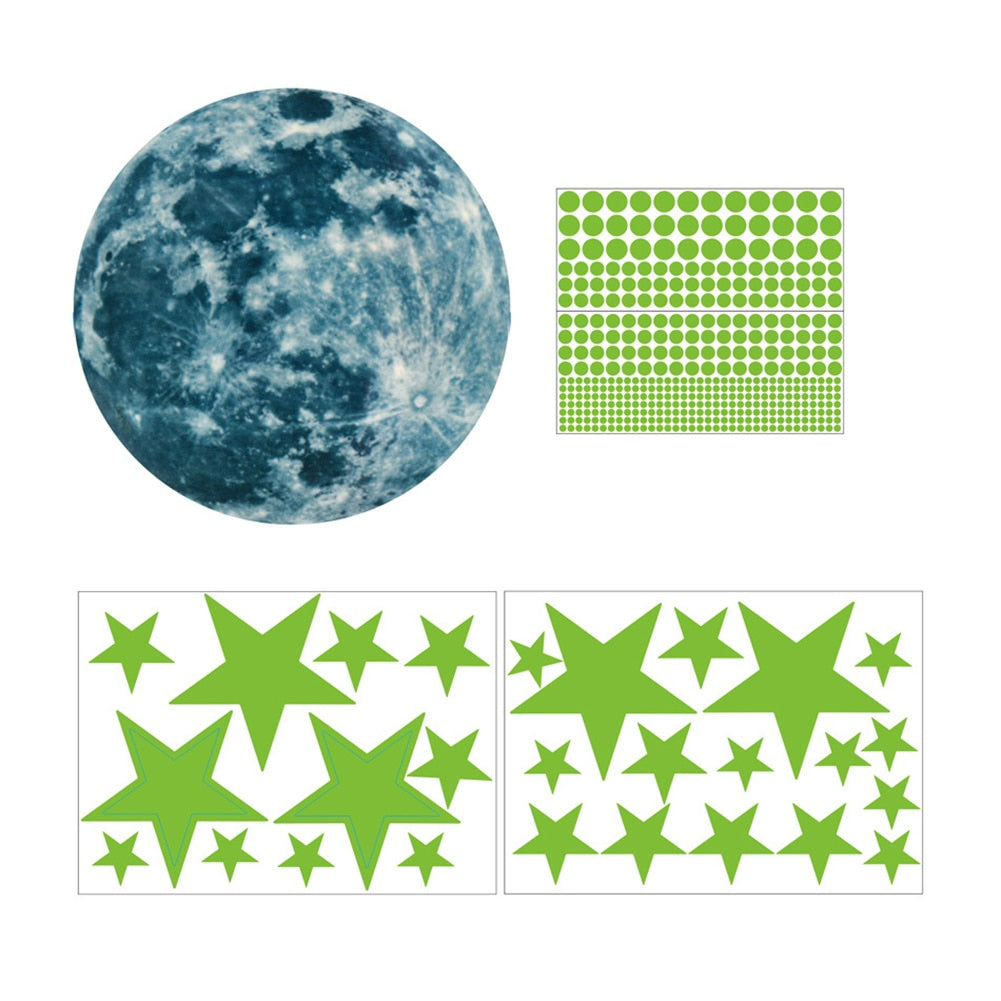 Moon Stars Luminous Wall Sticker