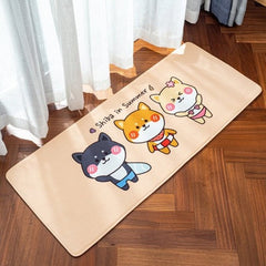 Lovely Shiba Inu Dog Penguin Carpet