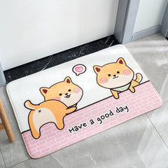 Lovely Shiba Inu Dog Penguin Carpet