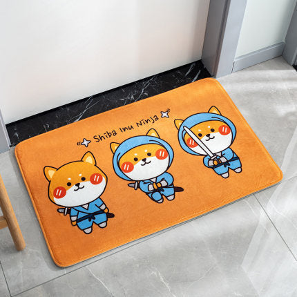 Lovely Shiba Inu Dog Penguin Carpet