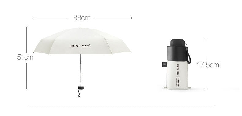 Mini Pocket Anti UV Paraguas Umbrella