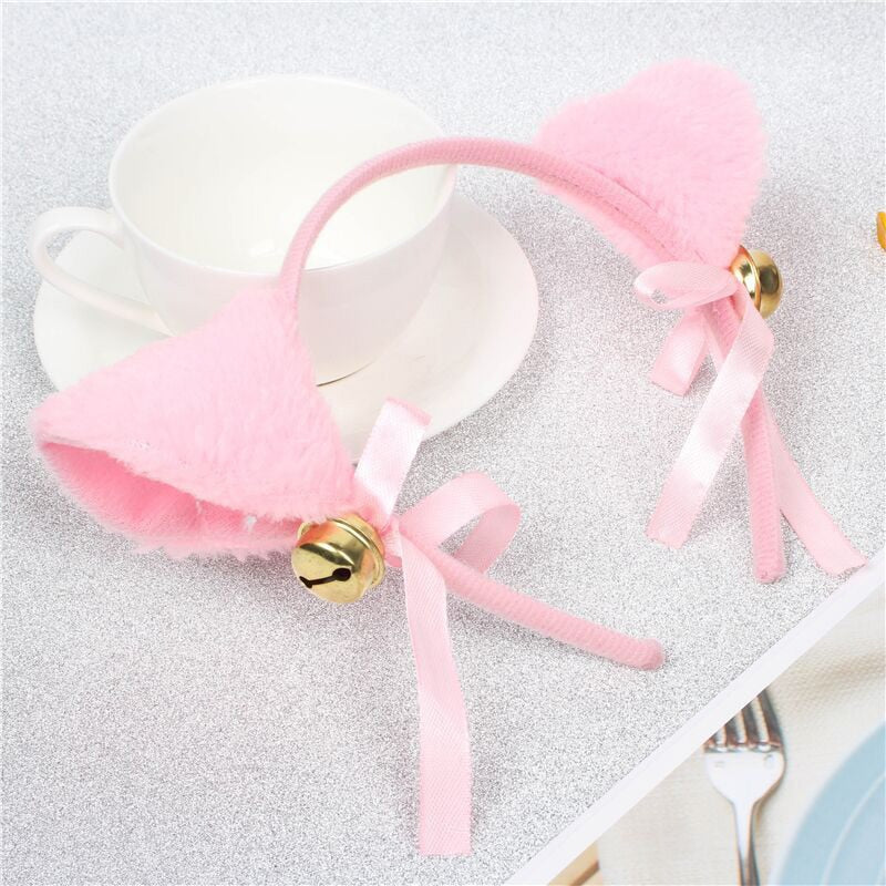 Cat Ear Bow Tie Bell Headwear