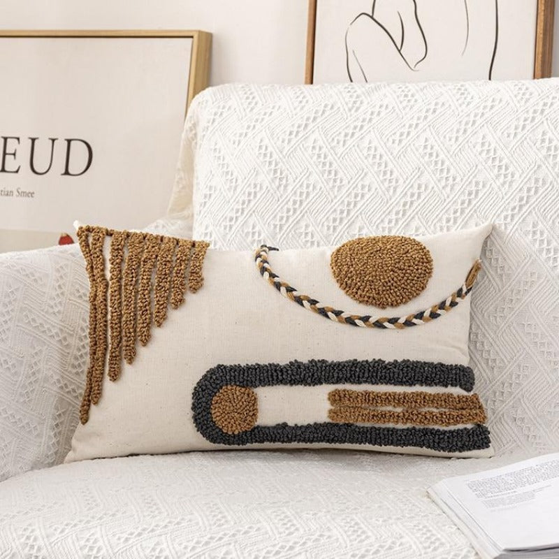 La collection de housses de coussin à géométrie abstraite