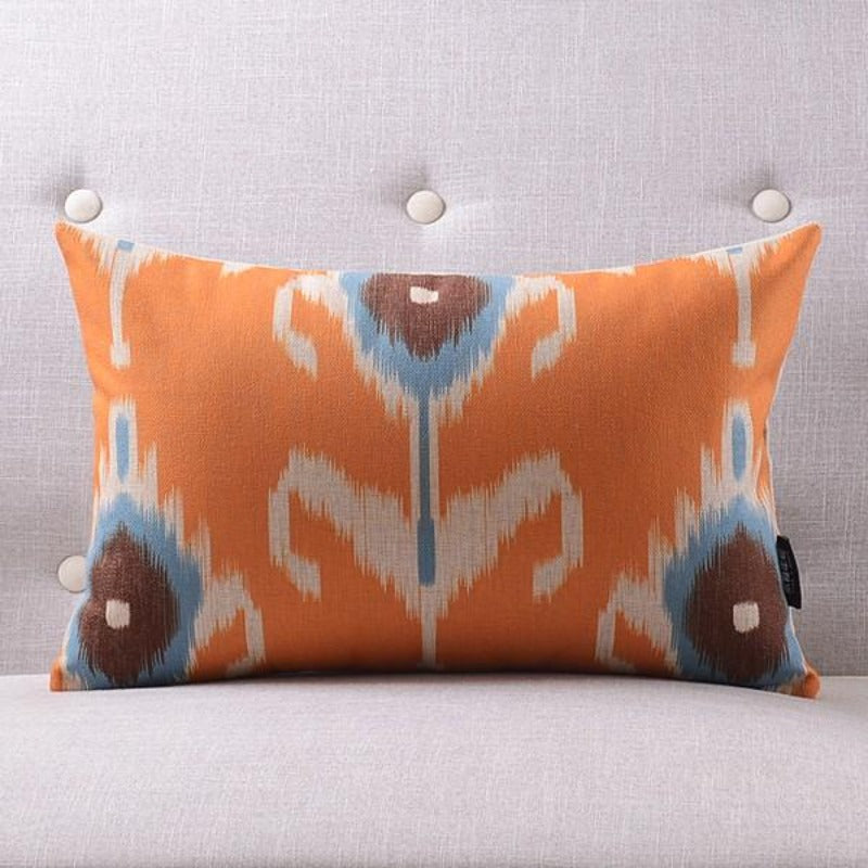 La collection de housses de coussin Clementine + Teal Ikat