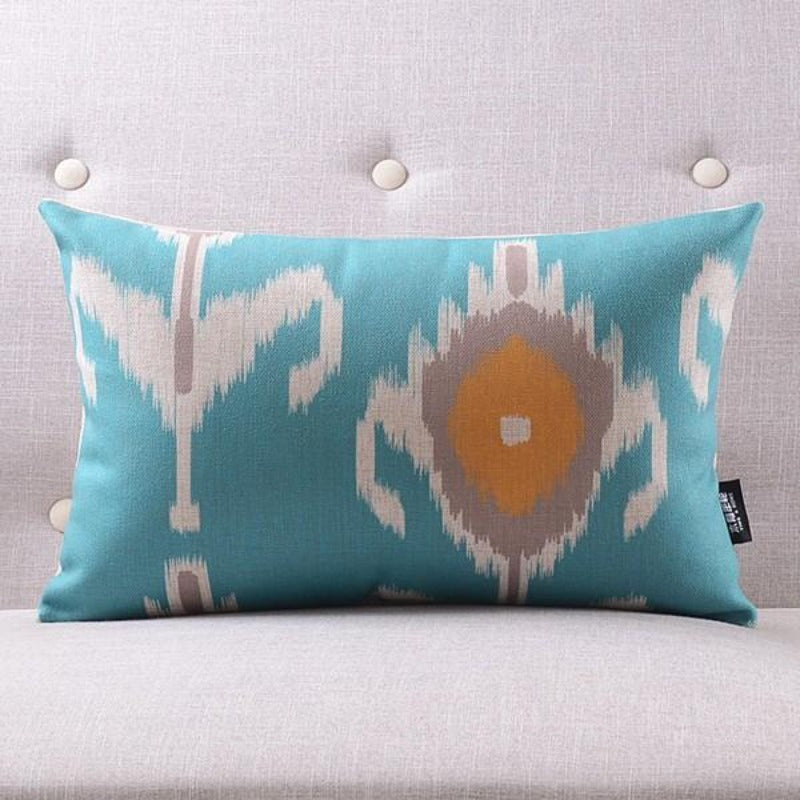 La collection de housses de coussin Clementine + Teal Ikat