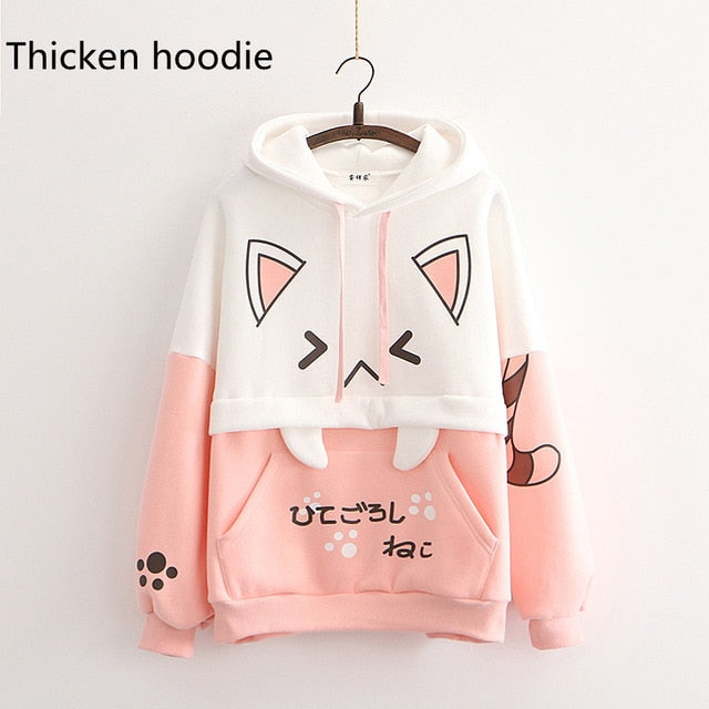 Harajuku Kawaii Cat Ear Hoodie