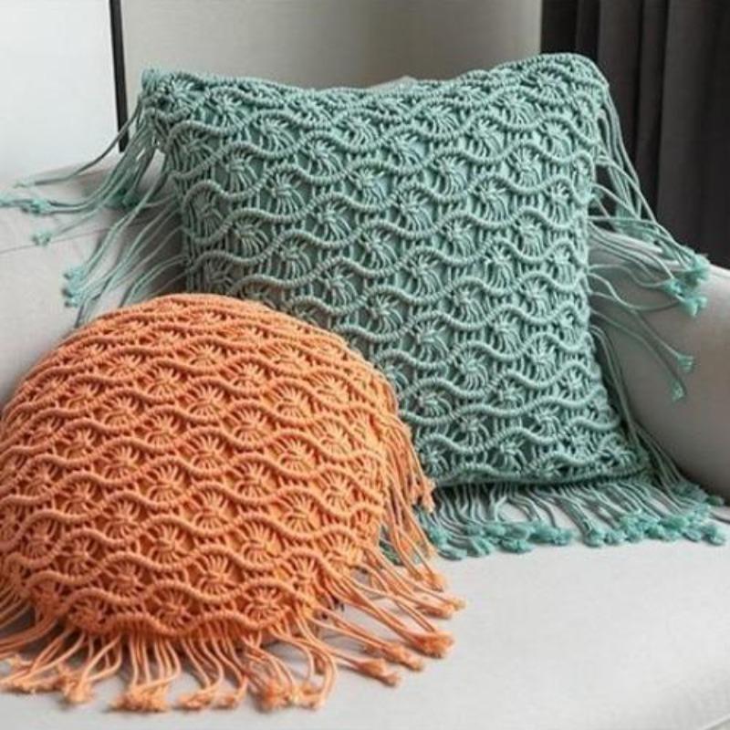 La collection de housses de coussin en macramé Boho Romance