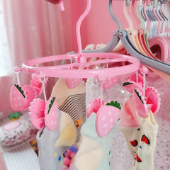 Lovely Pig Strawberry Pink Clothes Rack