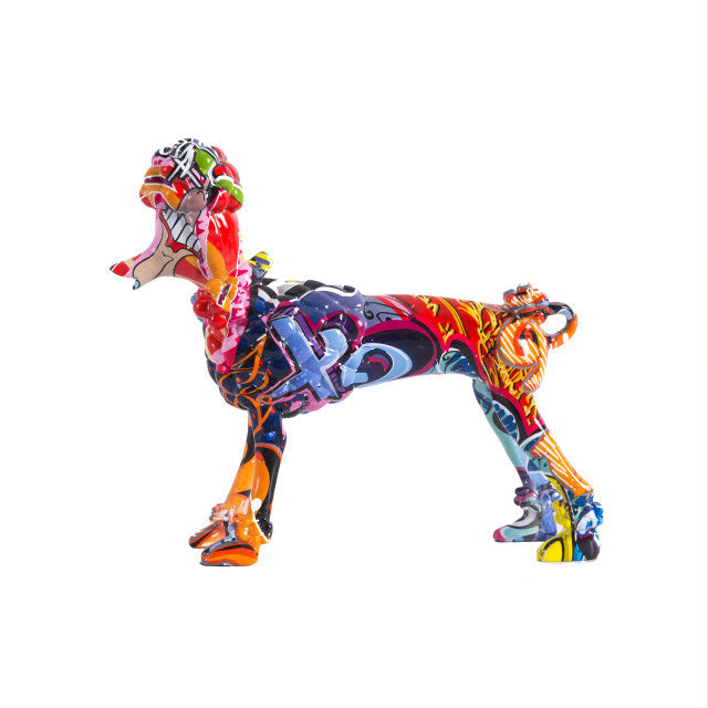 ArtZ® Poodle Nordic Painted Statue