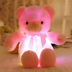 Juguete de peluche con osito de peluche colorido y brillante