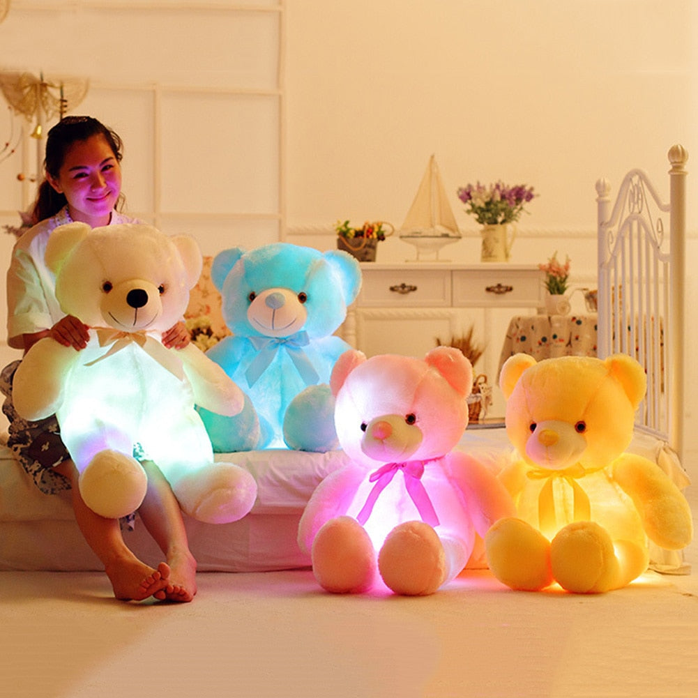 Colorful Glowing Teddy Bear Plush Toy