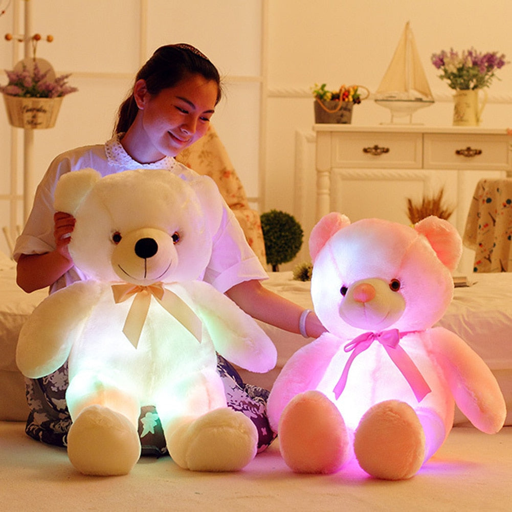 Colorful Glowing Teddy Bear Plush Toy