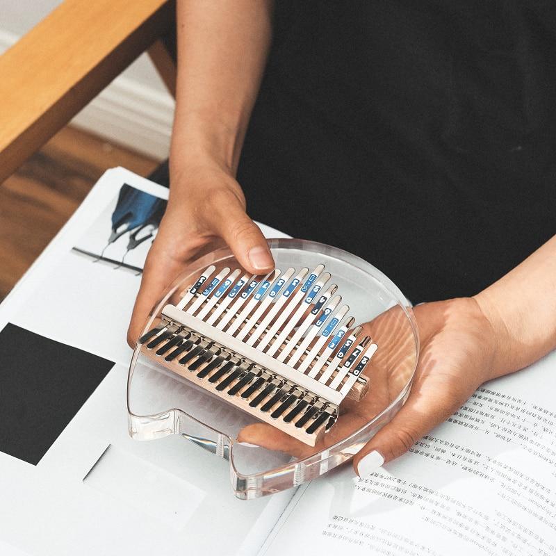 Crystal Transparent Kalimba Thumb Piano