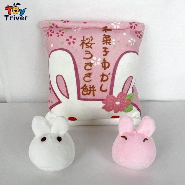 Almohada de peluche de conejo Kawaii