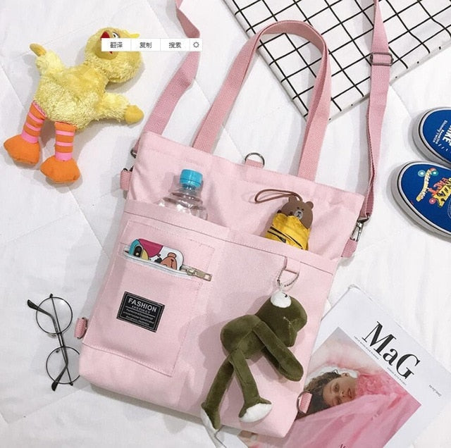 Kawaii Harajuku Canvas Shoulder Bags