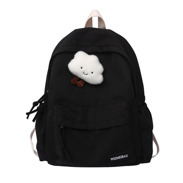 Cute Cloud Doll Student Backpack