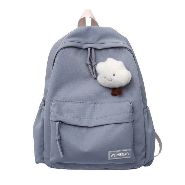 Cute Cloud Doll Student Backpack